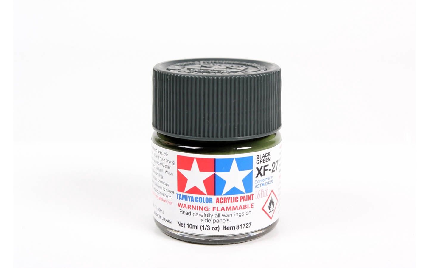 XF27 Black Green 10ml - 81727 - Tamiya