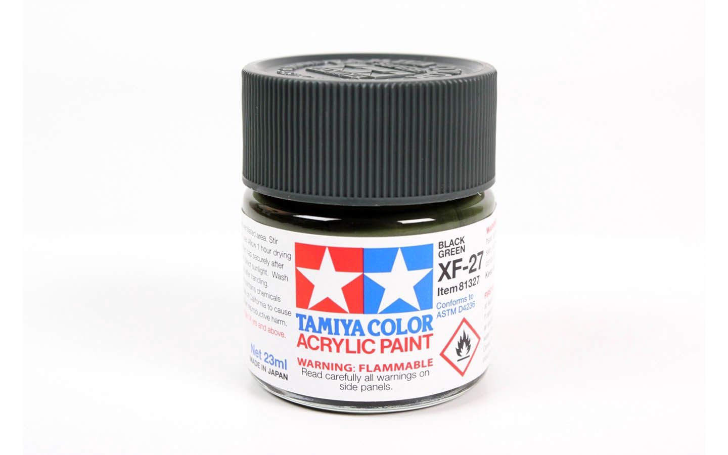 XF27 Flat Black Green 23ml - 81327  - Tamiya