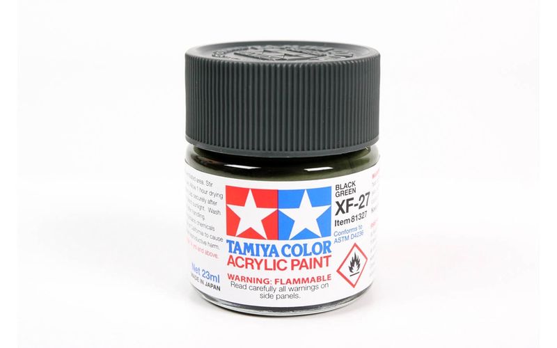 XF27 Flat Black Green 23ml - 81327  - Tamiya