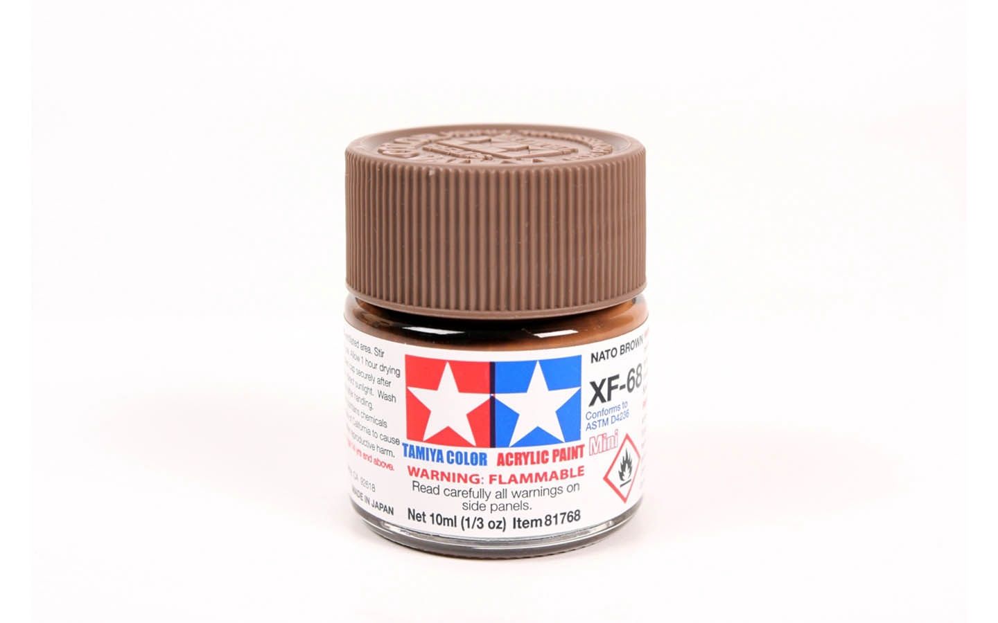 XF68 Nato Brown 10ml - 81768  - Tamiya