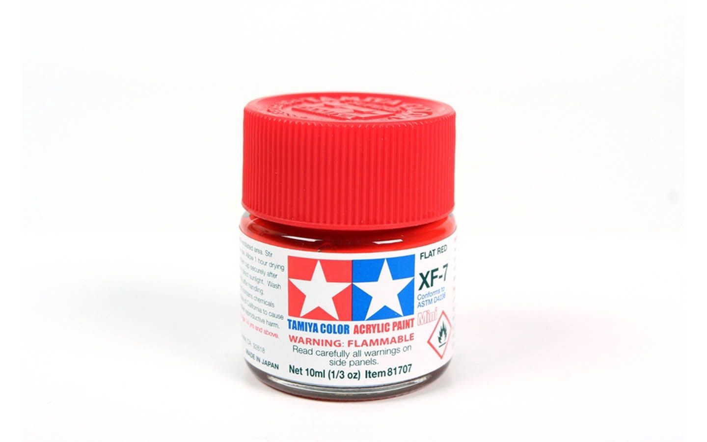XF7 Flat Red 10ml - 81707  - Tamiya