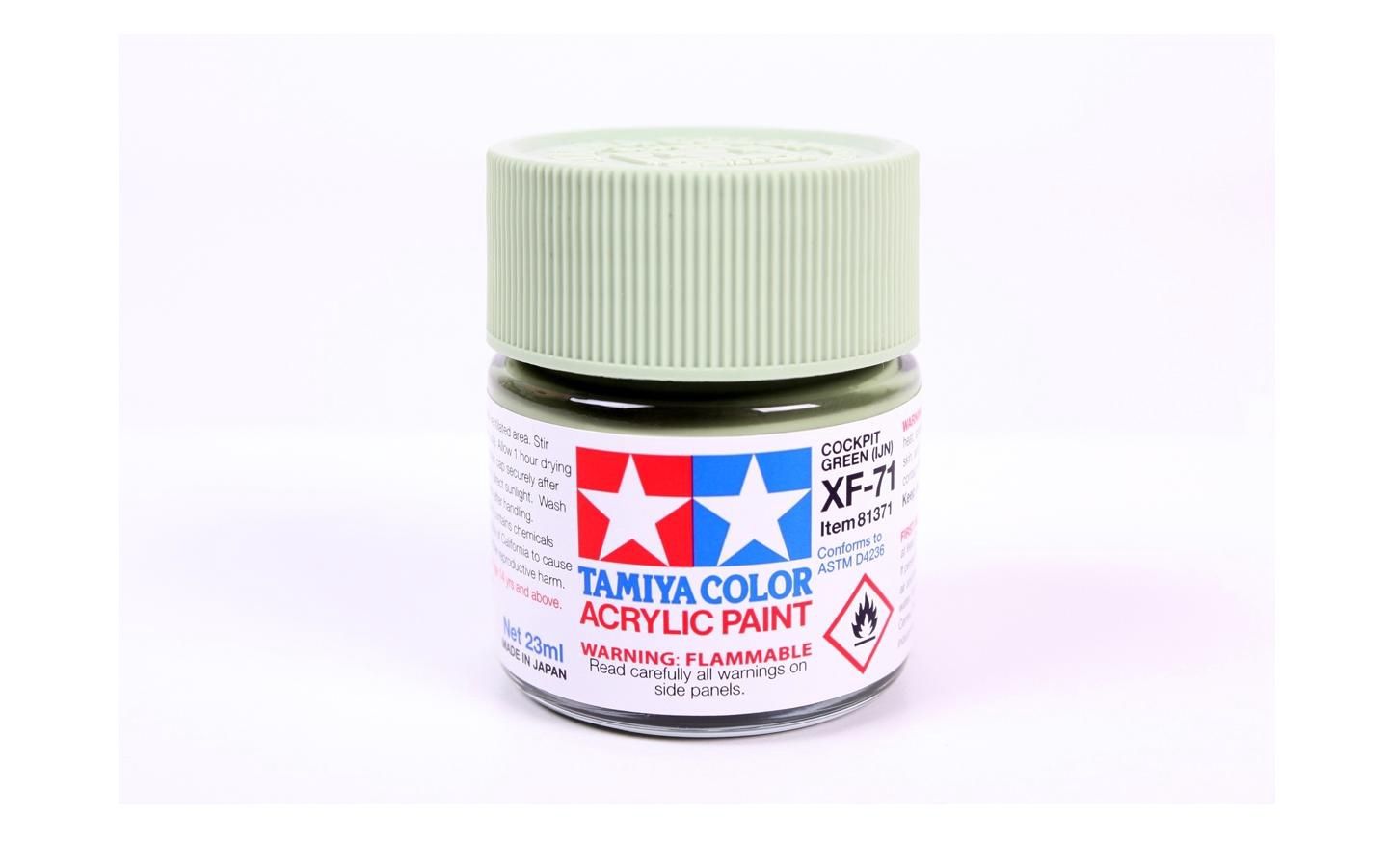 XF71 Flat Cockpit Green 23ml - 81371  - Tamiya