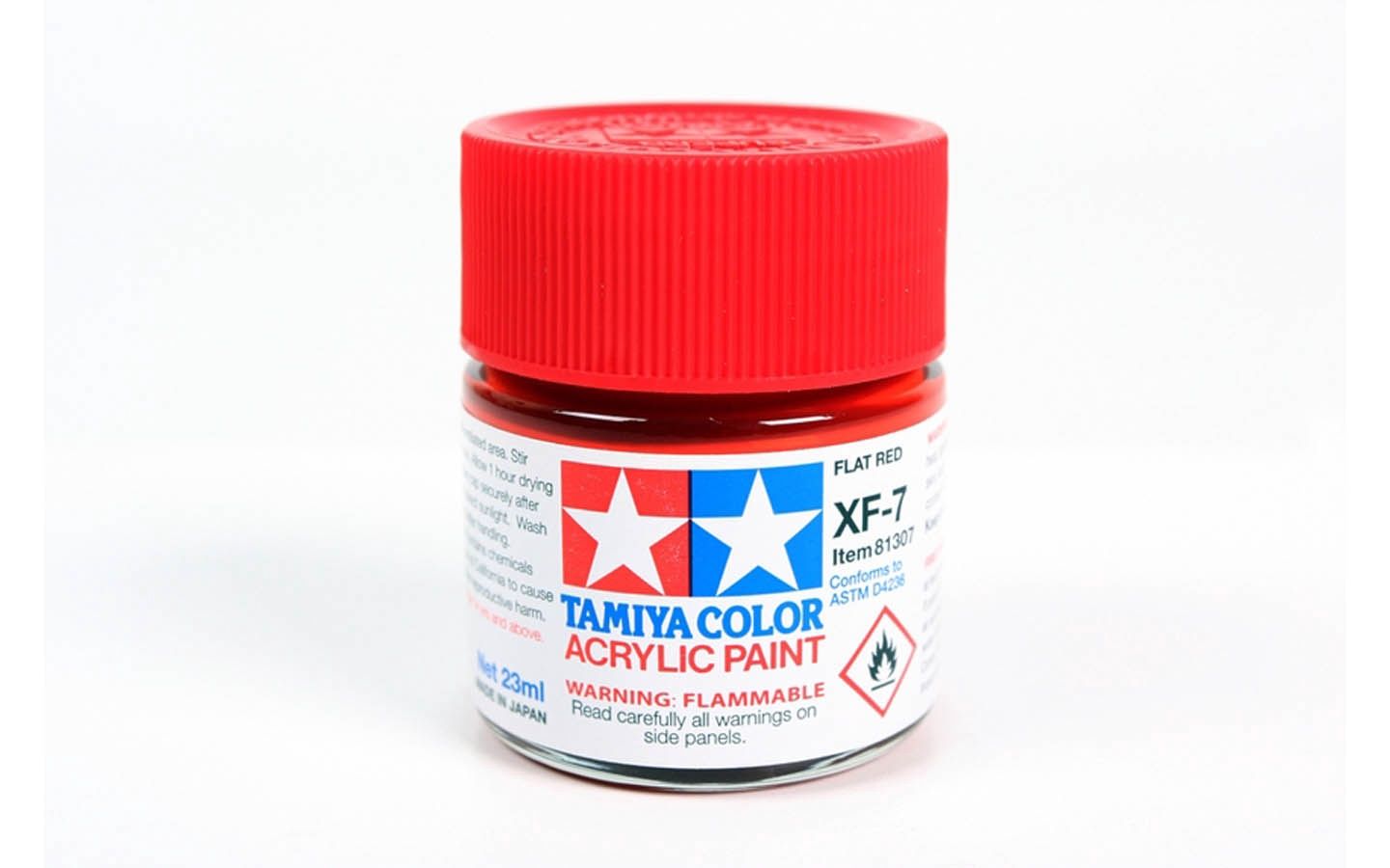 XF7 Flat Red 23ml - 81307  - Tamiya