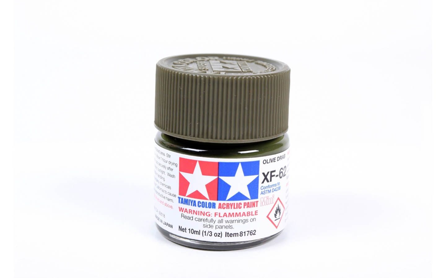 XF62 Olive Drab 10ml - 81762  - Tamiya