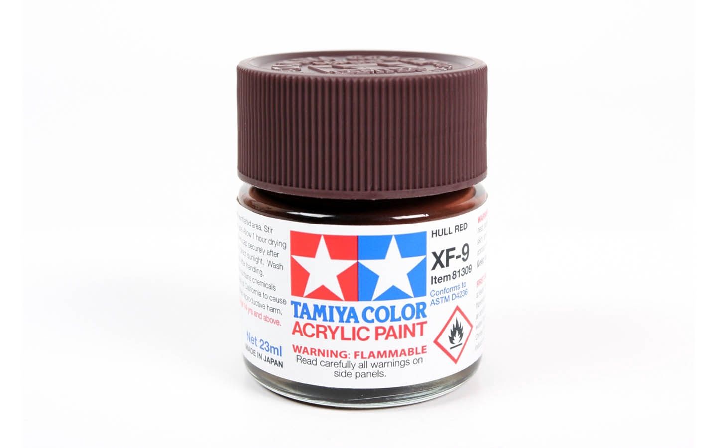 XF9 Hull Red 23ml - 81309 - Tamiya