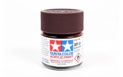 XF9 Hull Red 23ml - 81309 - Tamiya