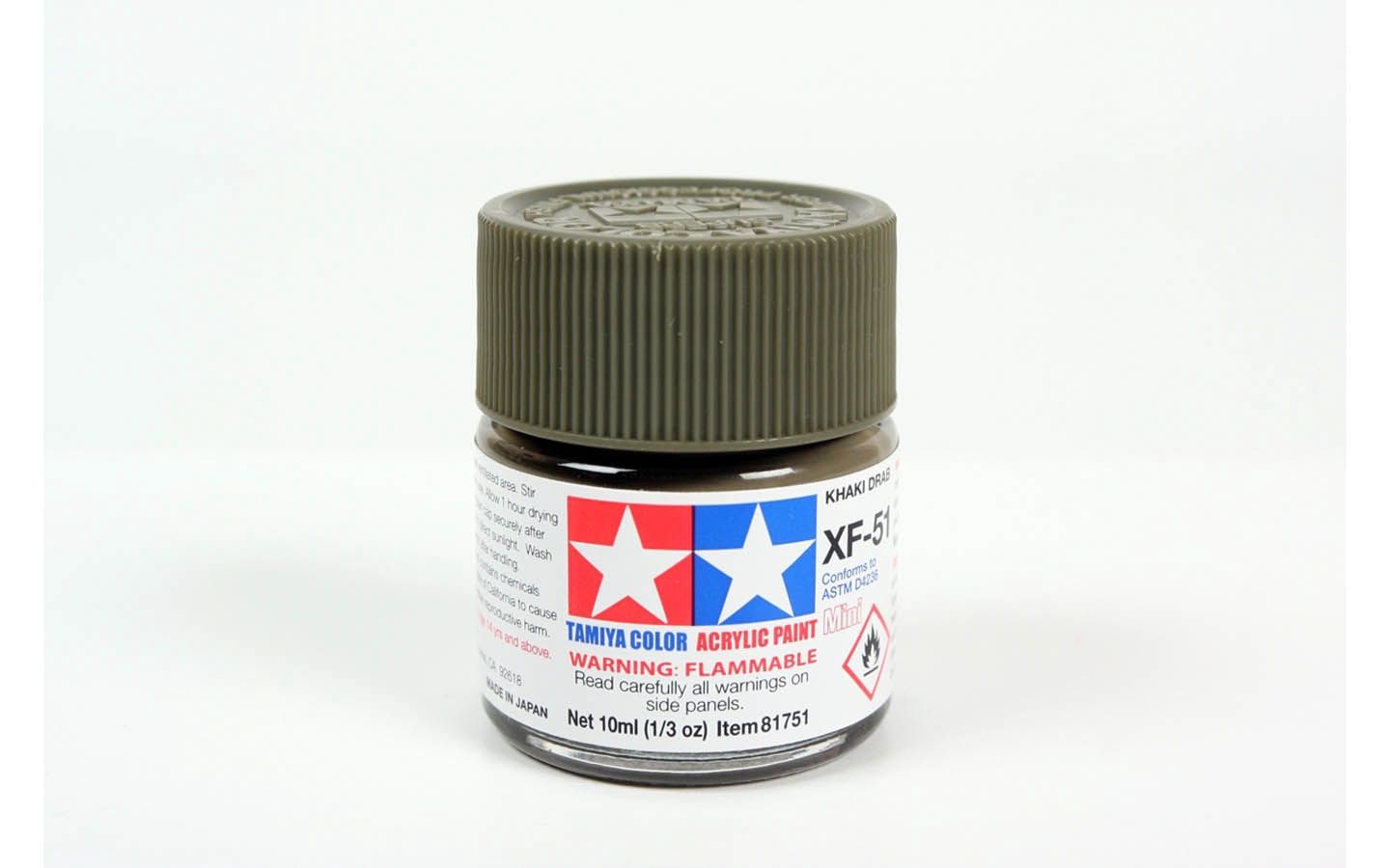XF51 Khaki Drab 10ml - 81751 - Tamiya