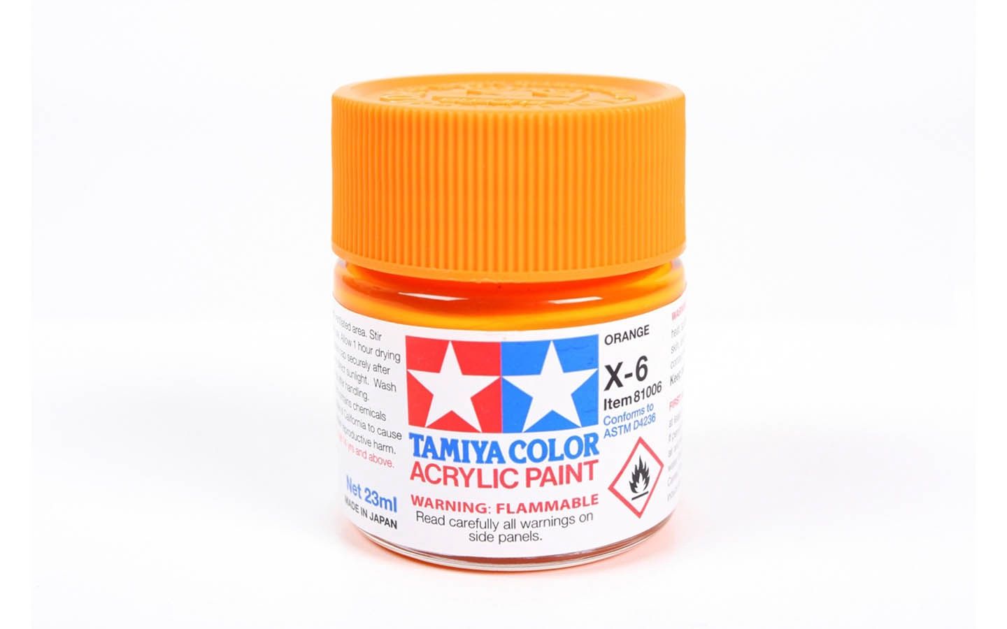 X6 Orange 23ml - 81006 - Tamiya