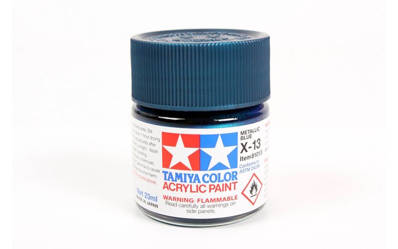 X13 Metallic Blue 23ml - 81013 - Tamiya