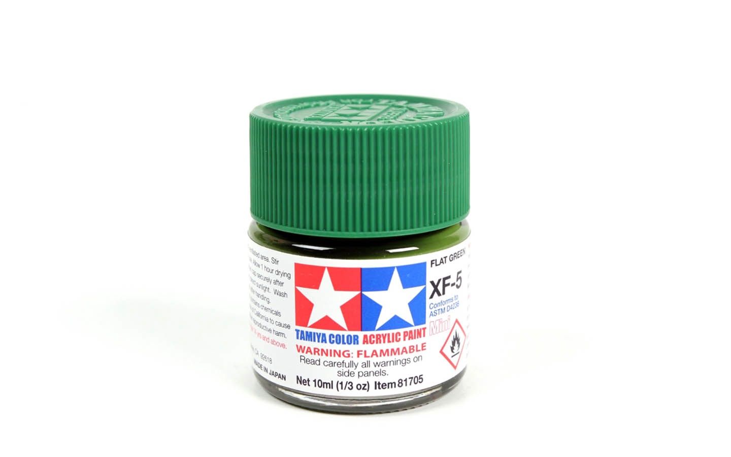 XF5 Flat Green 10ml - 81705 - Tamiya