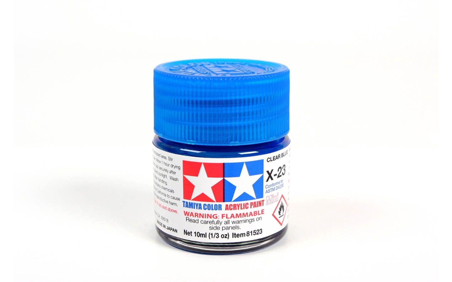 X23 Clear Blue 10ml - 81523 - Tamiya