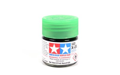 X25 Clear Green 10ml - 81525 - Tamiya