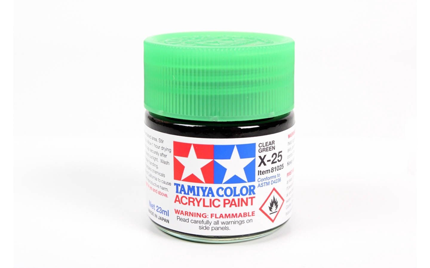 X25 Clear Green 23ml - 81025 - Tamiya