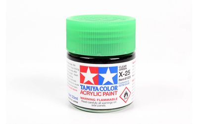 X25 Clear Green 23ml - 81025 - Tamiya
