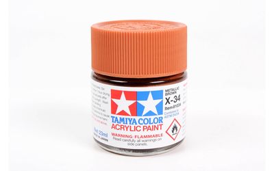 X34 Metallic Brown 23ml - 81034 - Tamiya