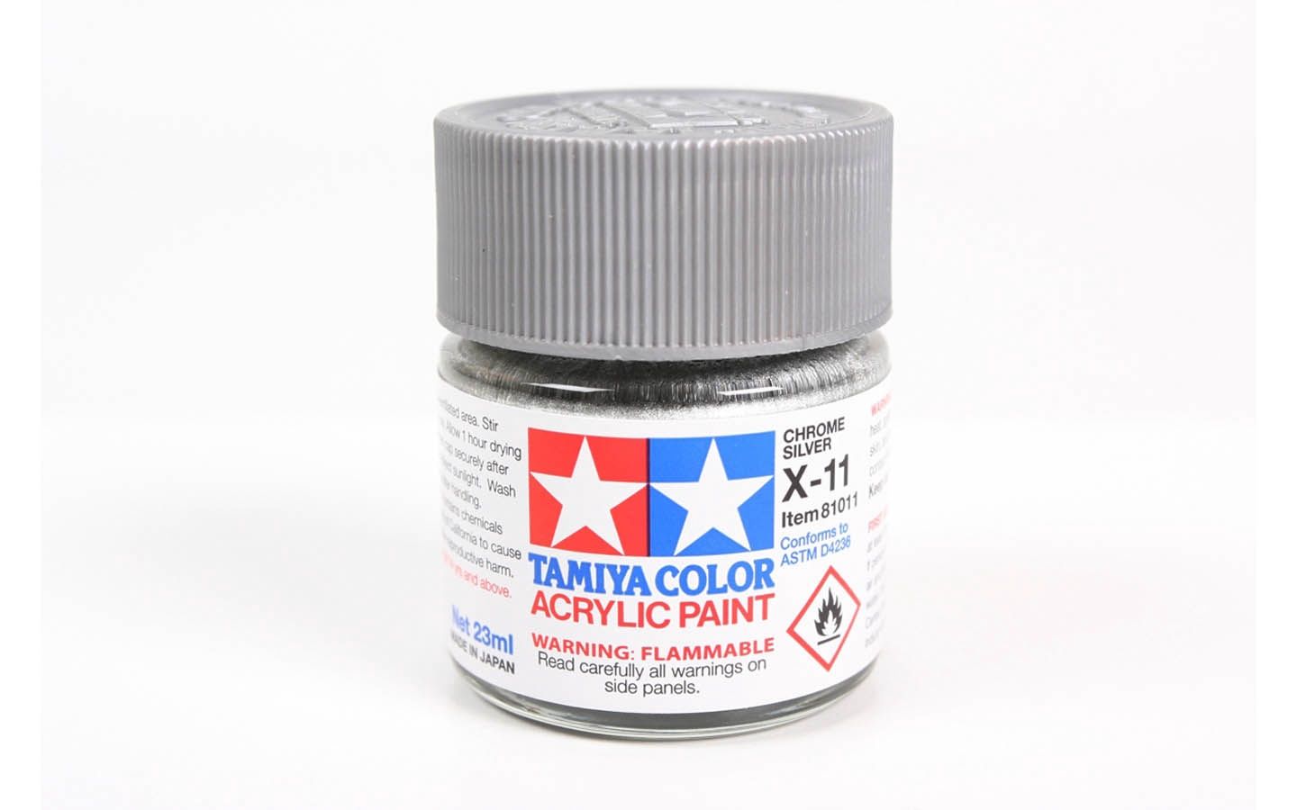 X11 Chrome Silver 23ml - 81011 - Tamiya
