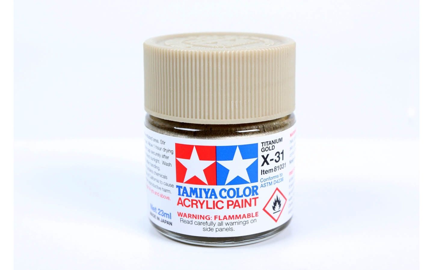 X31 Titanium Gold 23ml - 81031 - Tamiya