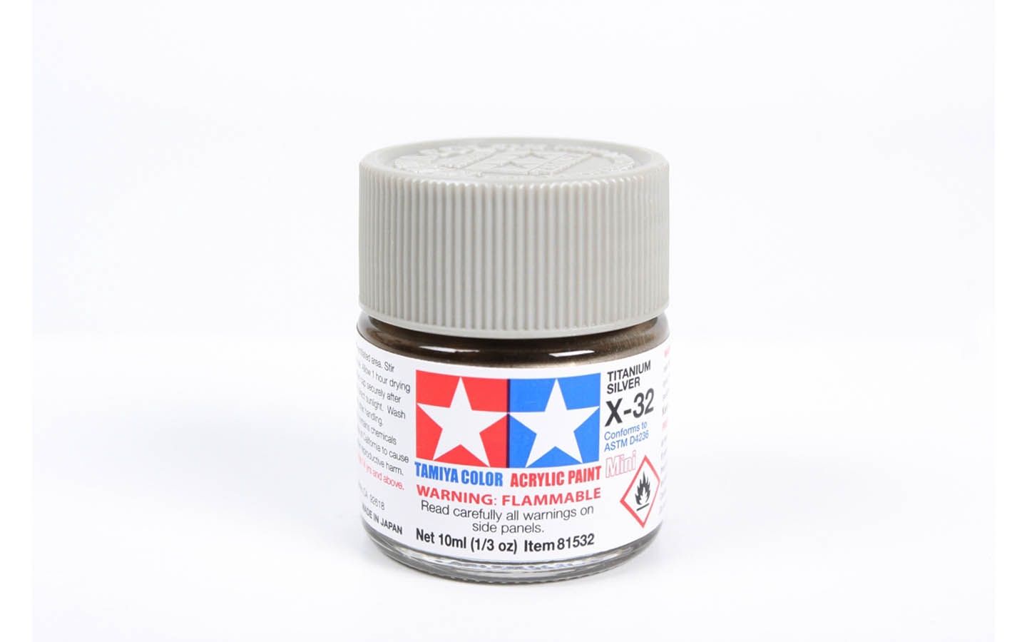 X32 Titanium Silver 10ml - 81532 - Tamiya