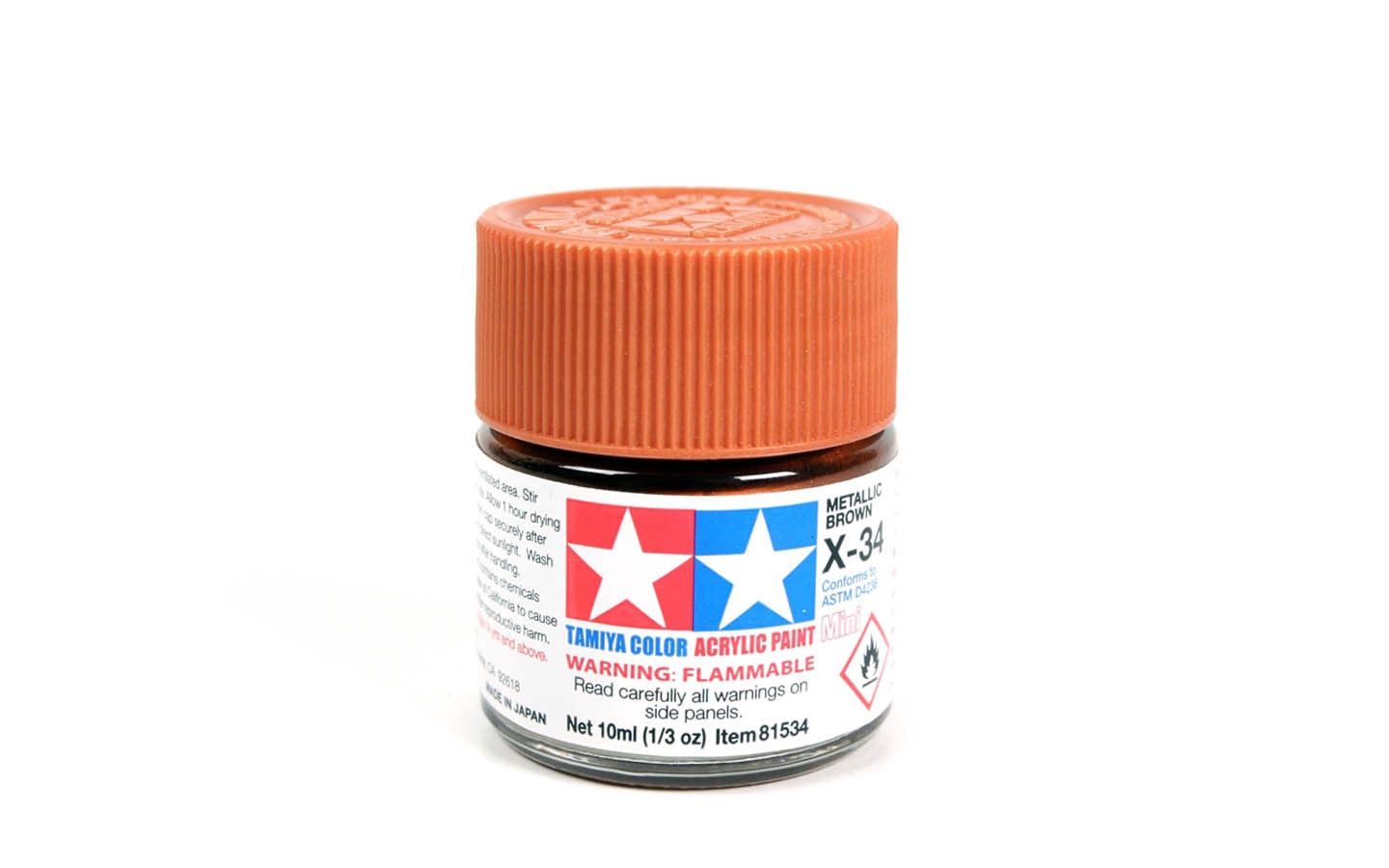 X34 Metallic Brown 10ml - 81534 - Tamiya