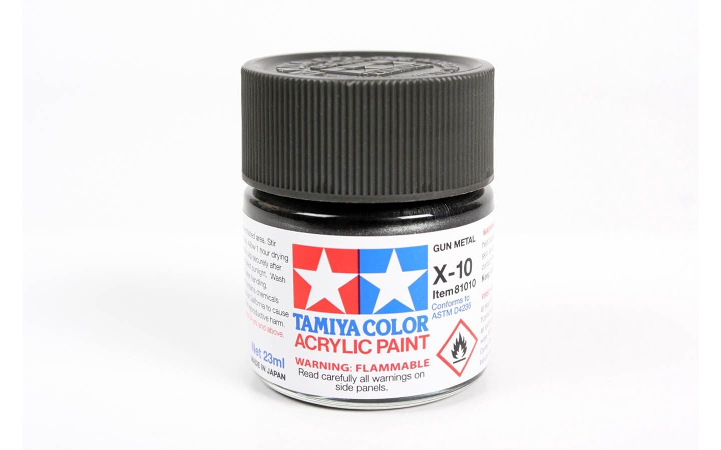 X10 Gun Metal 23ml - 81010 - Tamiya