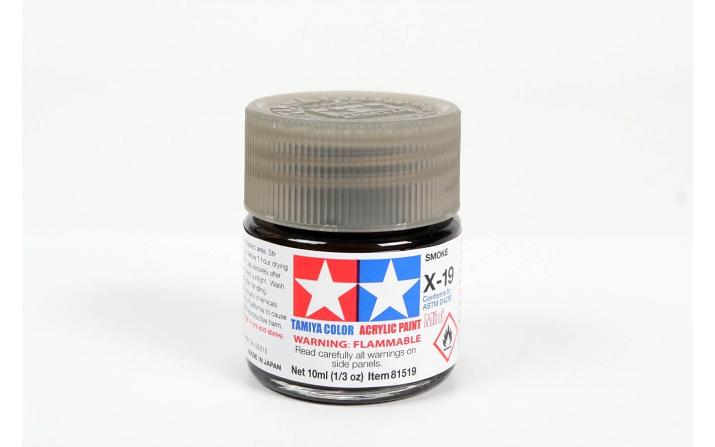 X19 Smoke 10ml - 81519 - Tamiya