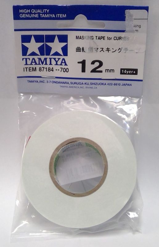 Masking Tape for Curves 12mm - Tamiya 87184
