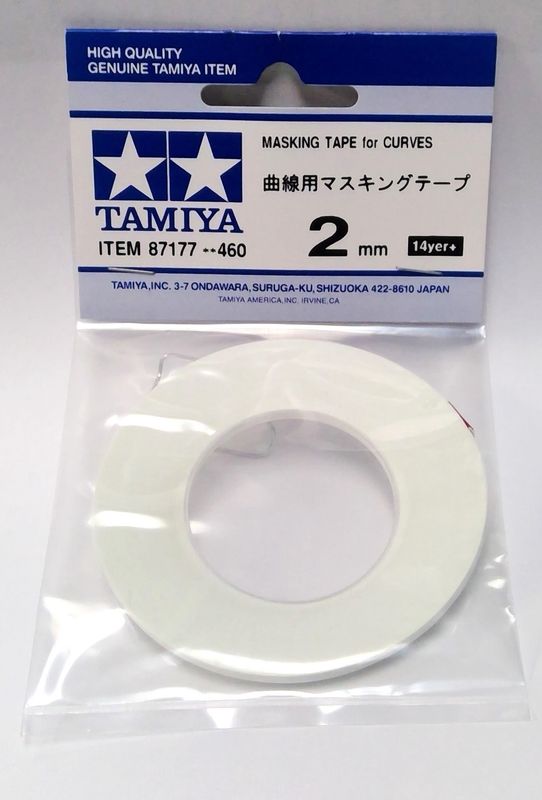 Masking Tape for Curves 2mm -Tamiya 87177