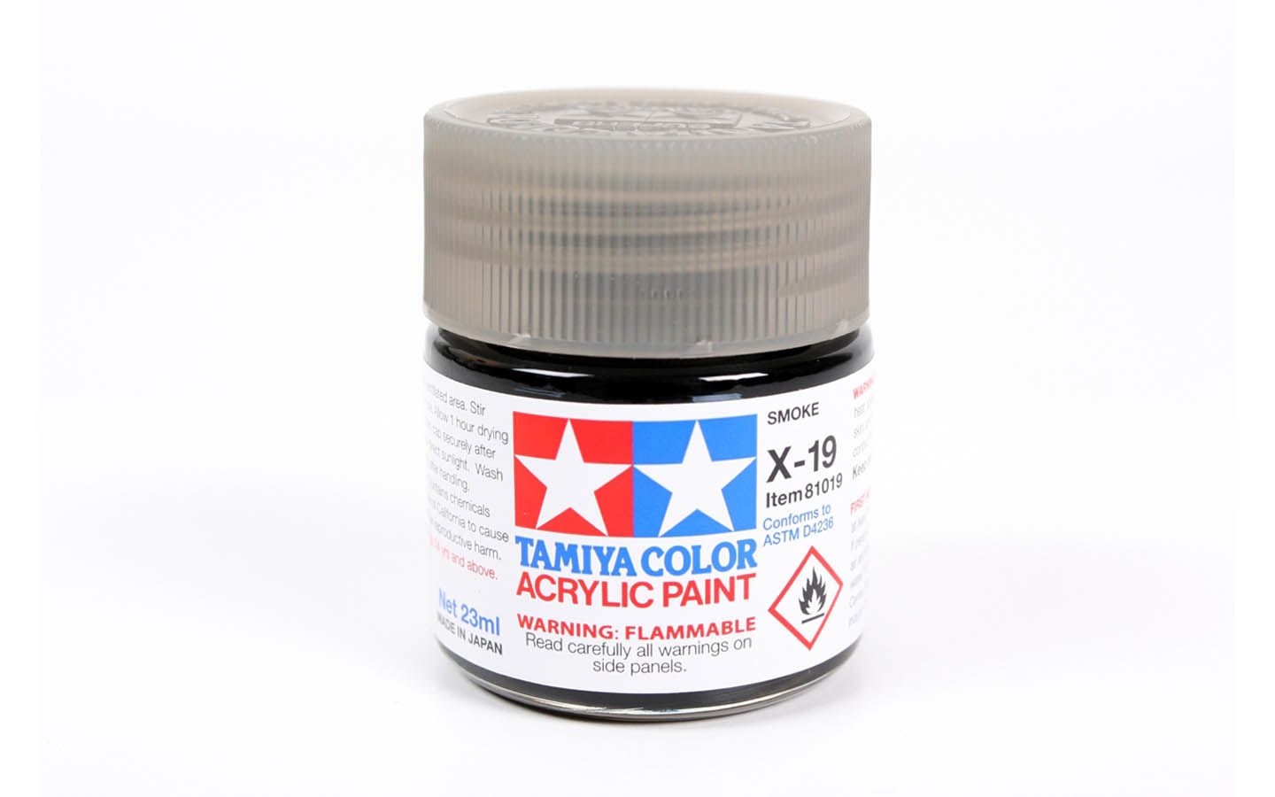 X19 Smoke (Clear) 23ml - 81019 - Tamiya