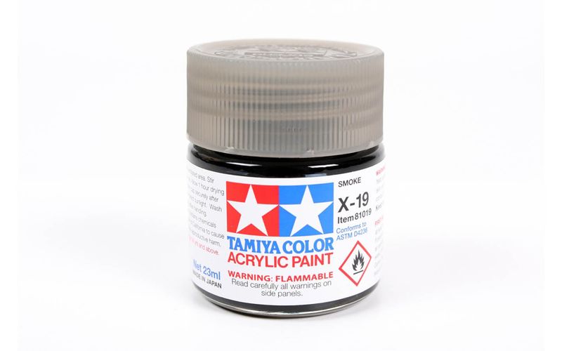 X19 Smoke (Clear) 23ml - 81019 - Tamiya