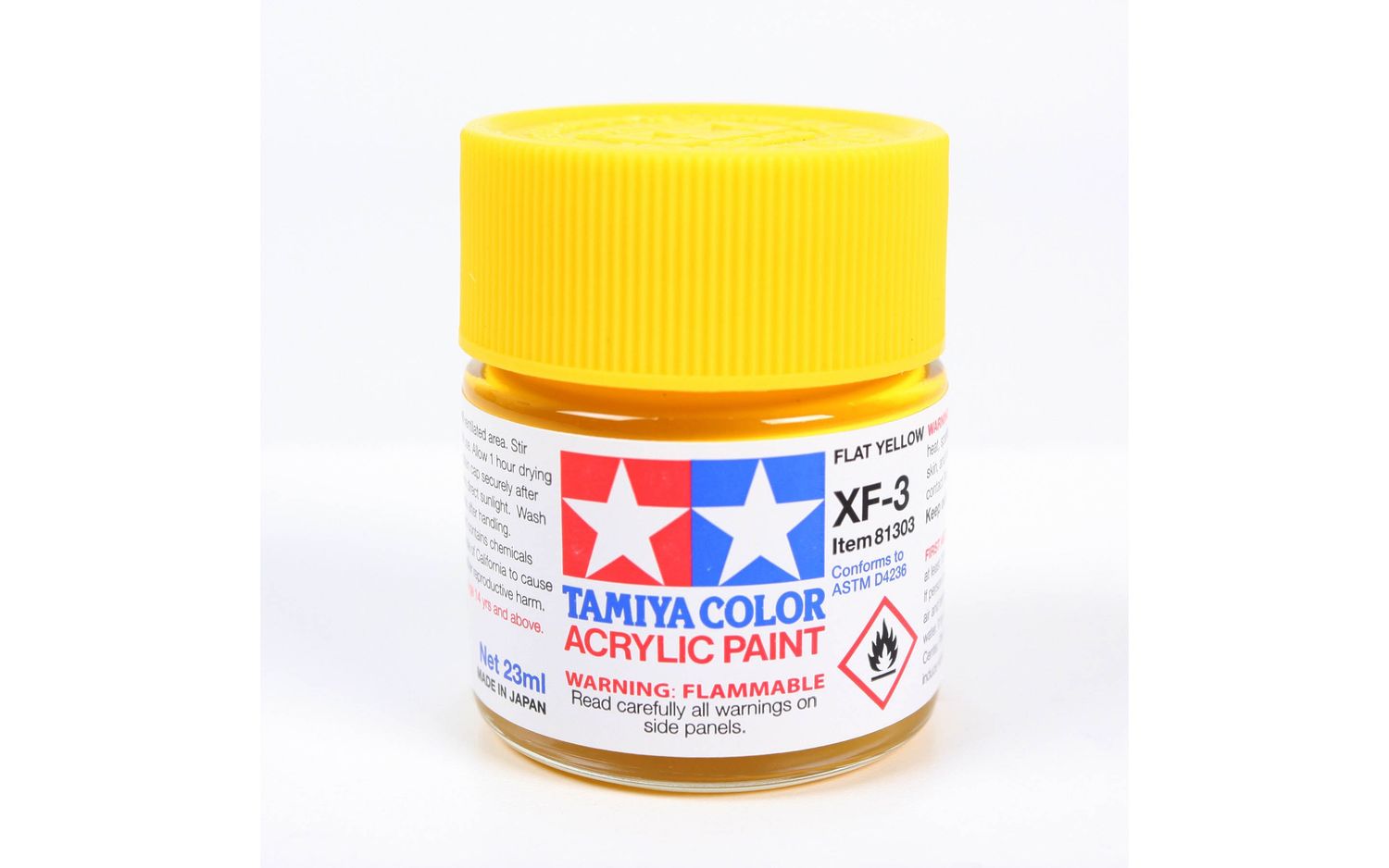 XF3 Flat Yellow 23ml - 81303 - Tamiya