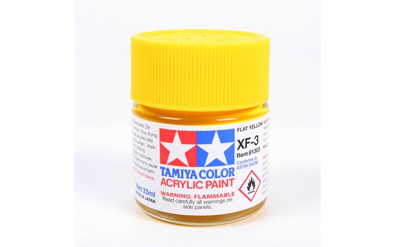 XF3 Flat Yellow 23ml - 81303 - Tamiya