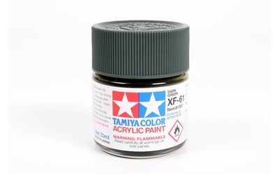 XF61 Flat Dark Green 23ml - 81361 - Tamiya