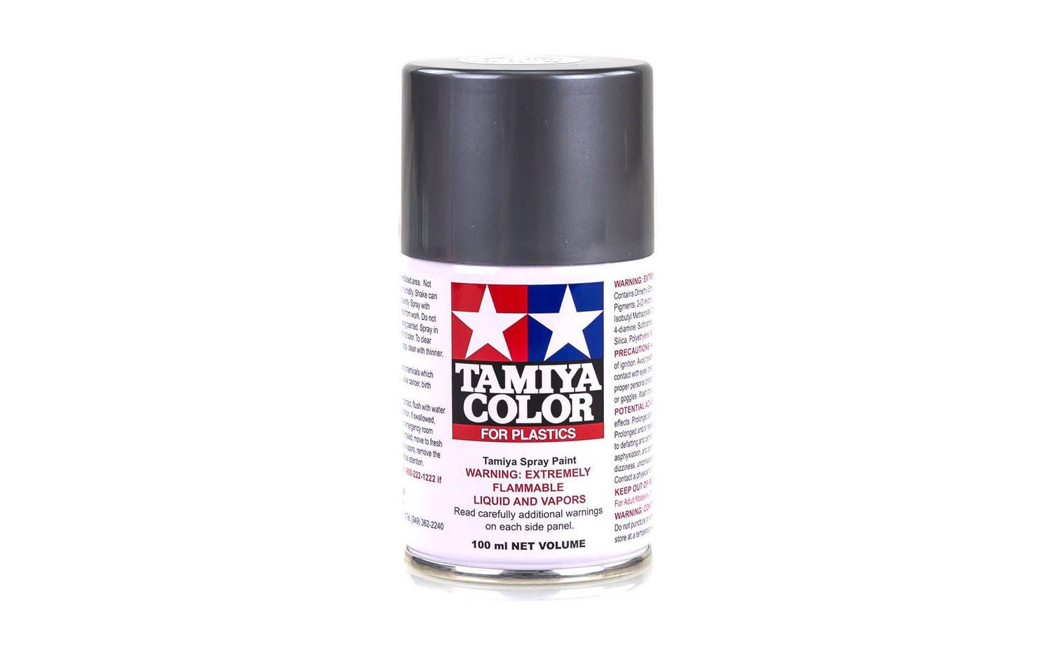 Semi-Gloss Bright Gun Metal TS-100 Spray 100ml - 85100