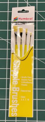 Stipple Brush Set (4 pc.) 3/5/7/10 - HUMBROL AG4306
