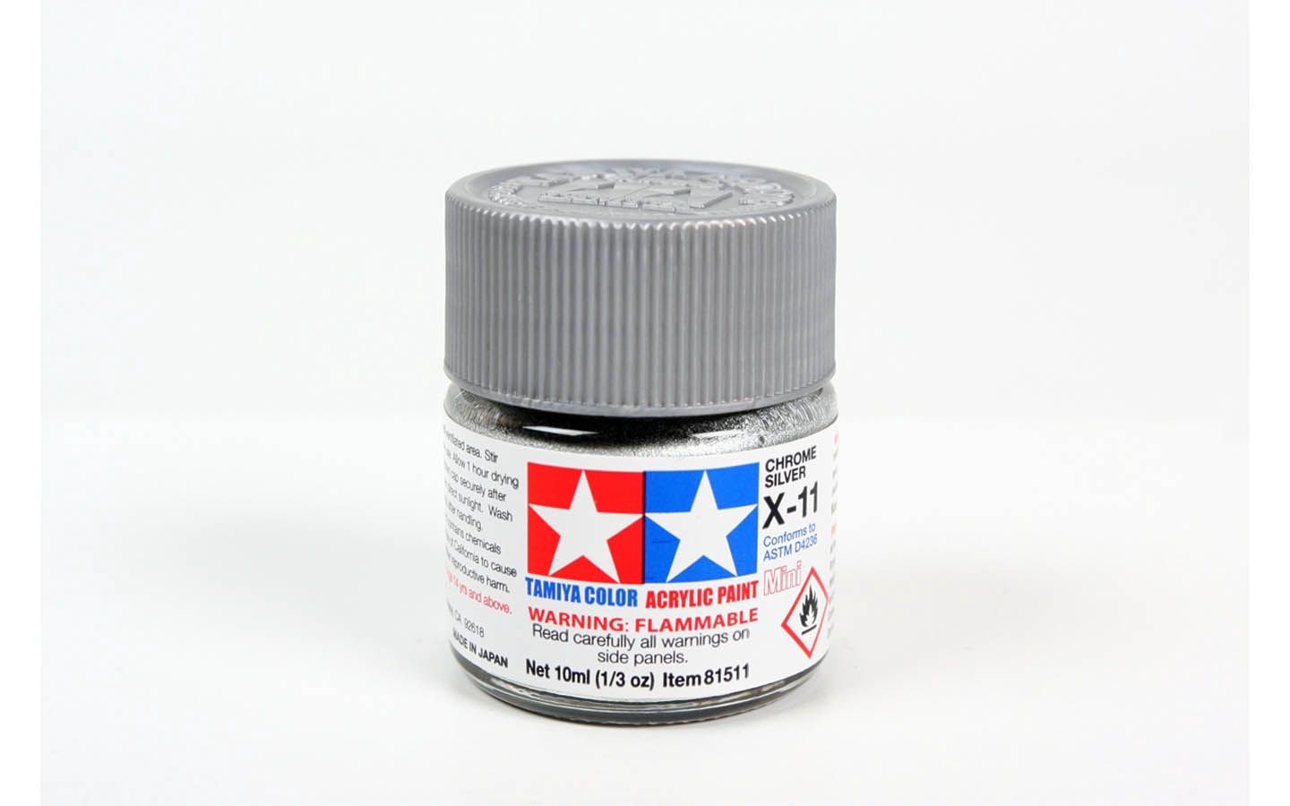 X11 Chrome Silver 10ml - 81511 - Tamiya