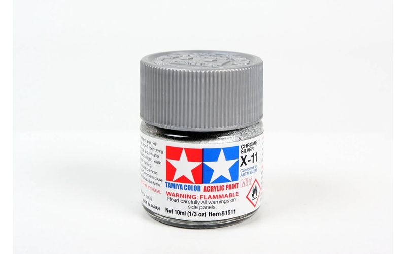 X11 Chrome Silver 10ml - 81511 - Tamiya