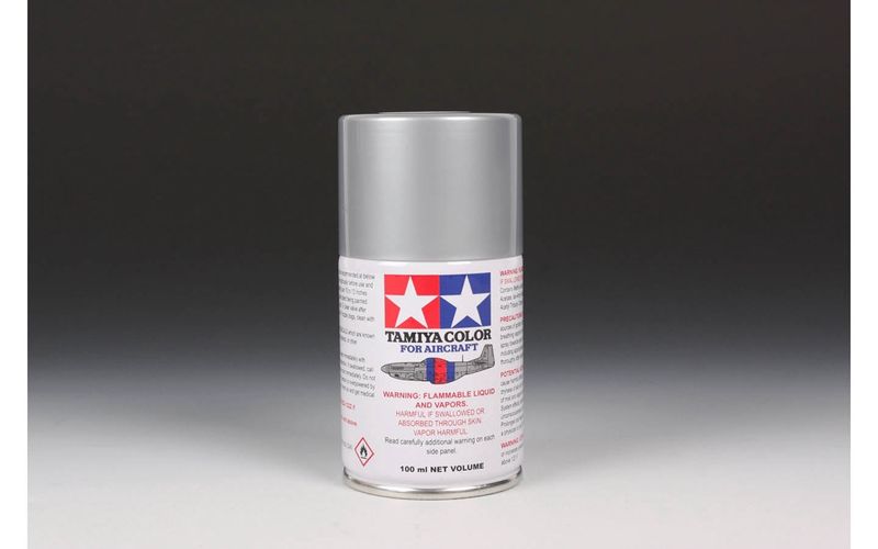 Bare Metal Silver AS-12 Spray 100ml - 86512 - Tamiya