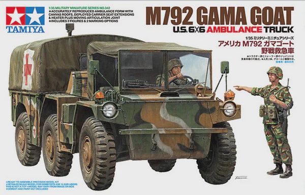 1:35 M792 Gamma Goat Ambulance Truck Tamiya 35342
