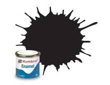 Humbrol Black Matt #33 Enamel - 50ml Tin