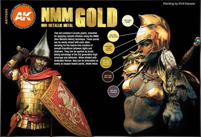 AK Interactive 3G Non-Metallic Metal Gold Set AK11606