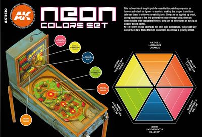 AK Interactive 3G Neon Colors Set AK11610