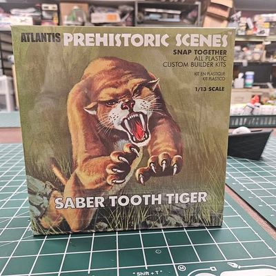 Prehistoric Scenes Saber Tooth Tiger