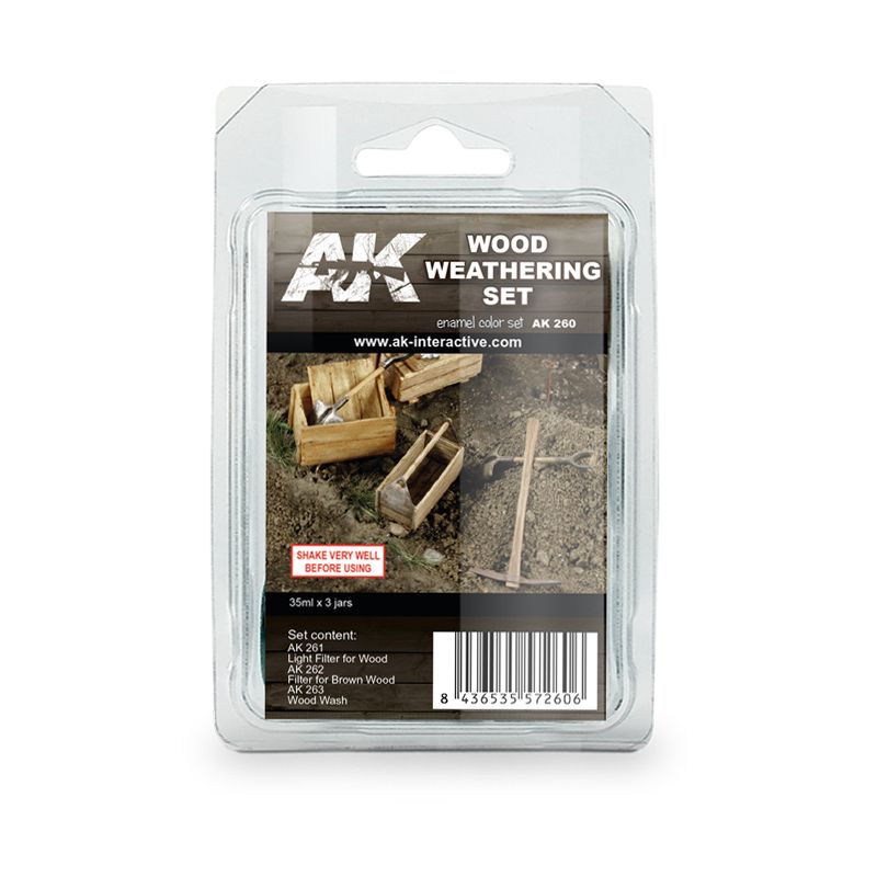 AK (Enamel) Wood Weathering Set AK260