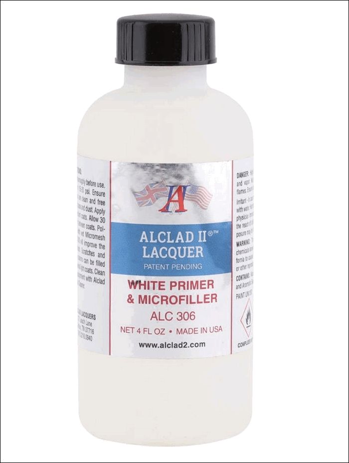 White Primer &amp;  Microfiller 4oz - ALC306