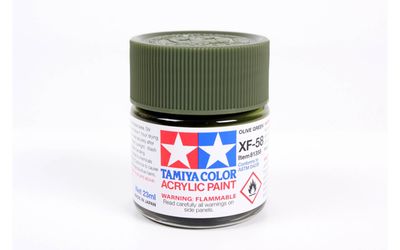 XF58 Flat Olive Green 23ml - 81358 - Tamiya