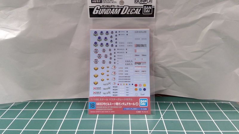 Gundam Decal Set for Mobile Suit (Gundam Seed Series) MG Bandai Spirits | No. 0134136 | 1:100