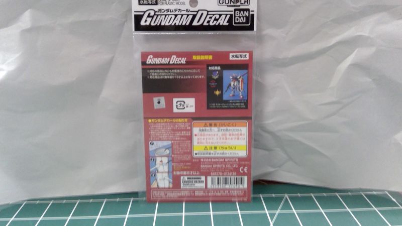 Gundam Decal Set for Mobile Suit (Gundam Seed Series) MG Bandai Spirits | No. 0134136 | 1:100