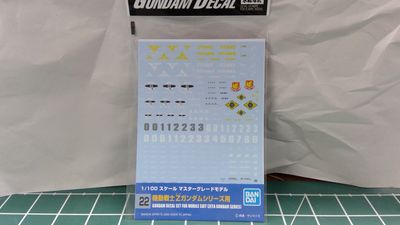 Gundam Decal Decal Set for Mobile Suit (Zeta Gundam Series) MG Bandai Spirits | No. 0134149 | 1:100