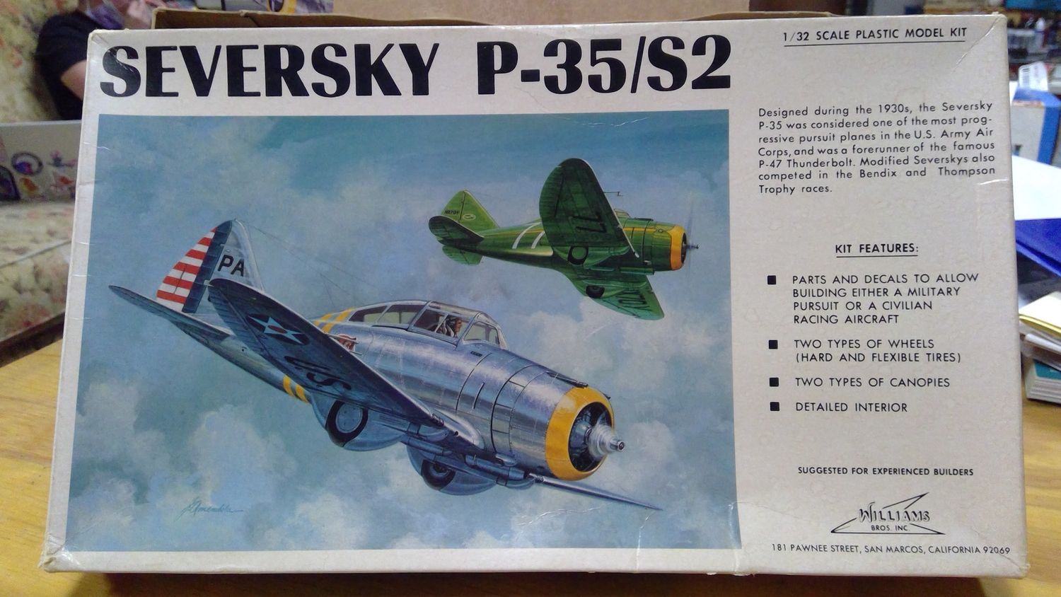 Seversky P-35/S2 Williams Brothers No. 32-135 1:32