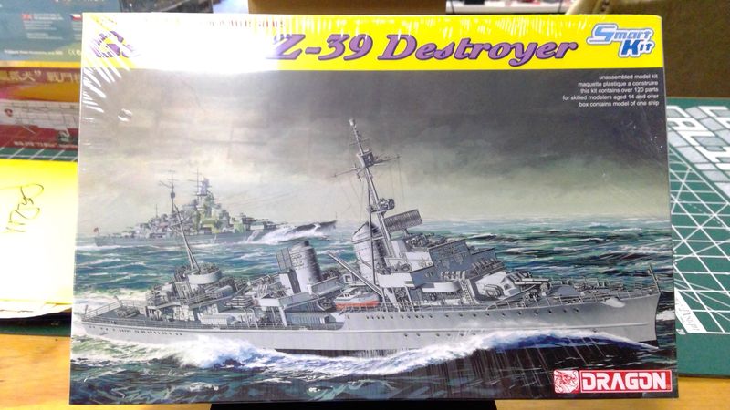 German Z-39 Destroyer Smart-Kit Dragon 7103 1:700